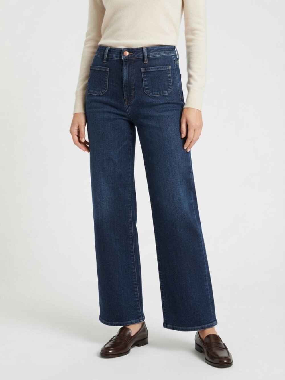 Joie High Rise Wide Leg Jeans Dark Wash Size 10 NWT